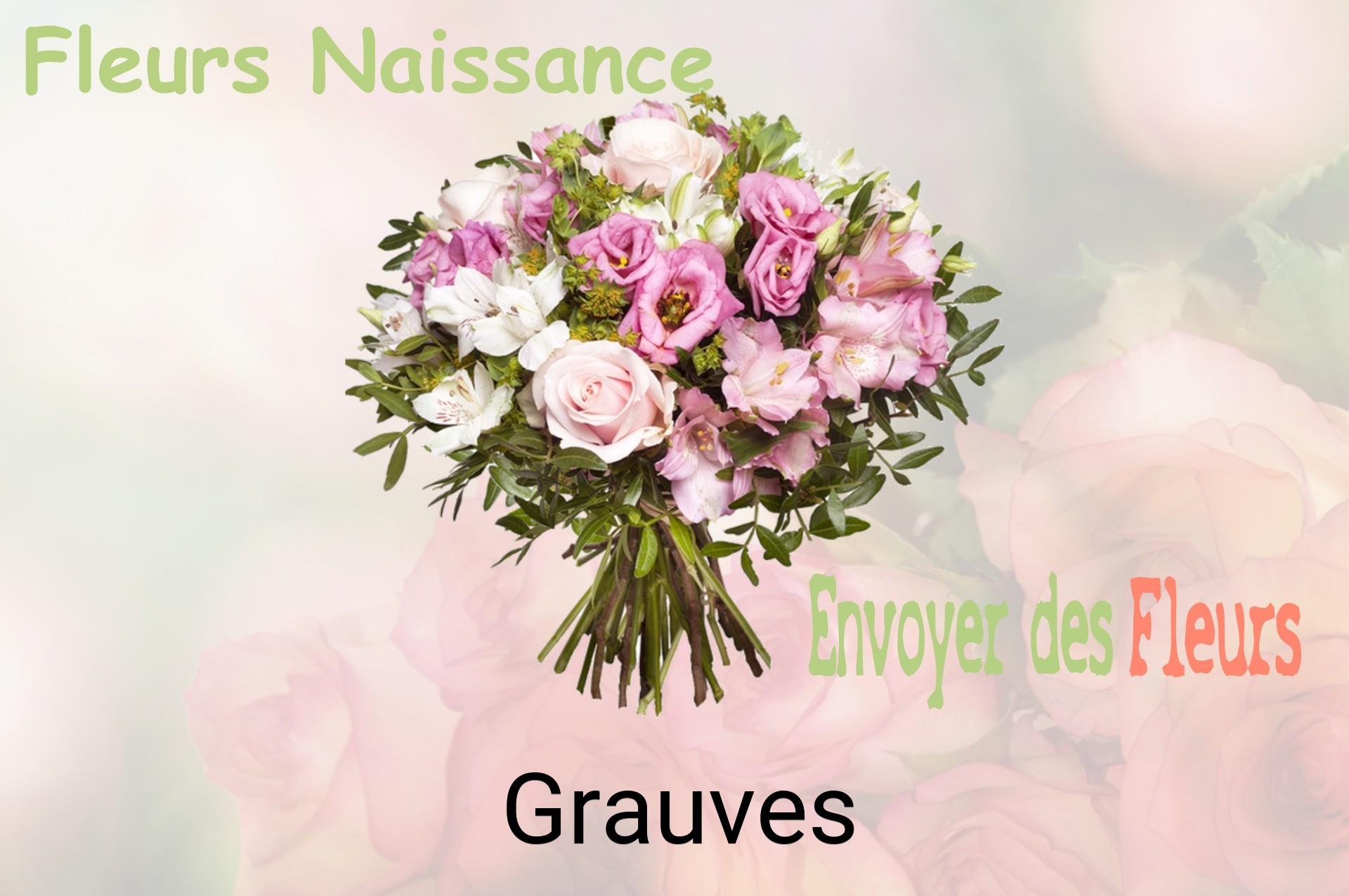 Bouquet de fleurs de naissance livré à Grauves